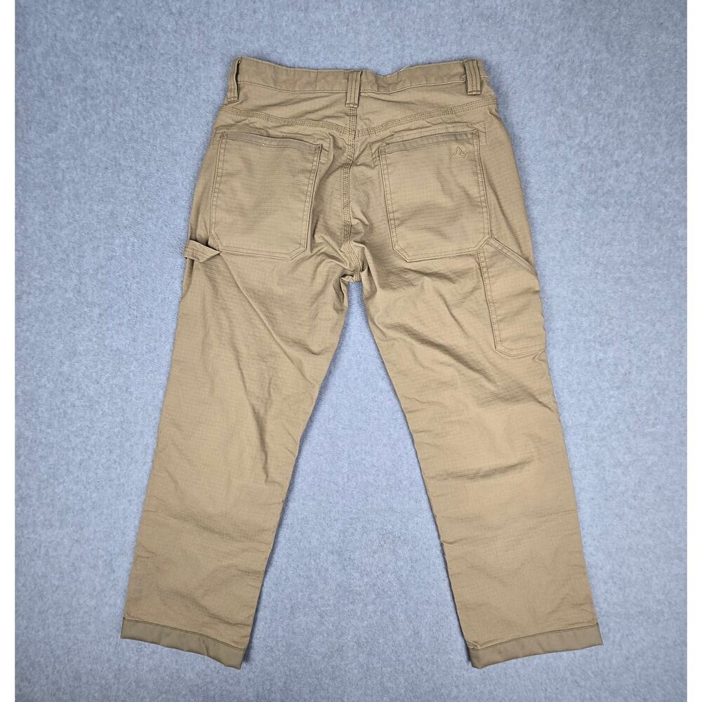 Ridgecut Toughwear 34x30 Beige Ripstop Work Pants Reinforced Double Knee - Picture 2 of 14
